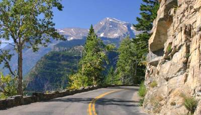 July road trip on Going to the Sun Road