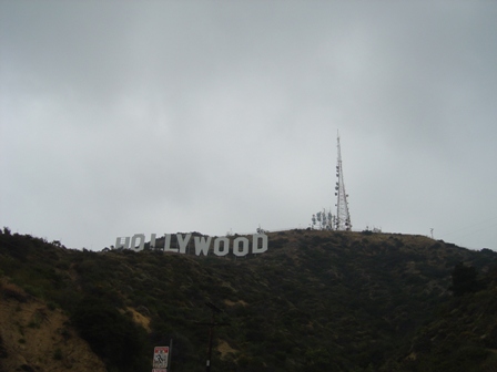 view from below the hollywood sign near beachwood drive