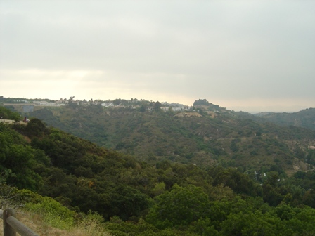 overlook along mulholland drive