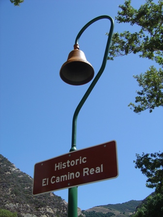 historic el camino real bell sign