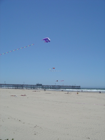 pismo beach pier and beach, california