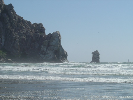 morro rock, morro bay, pacific ocean