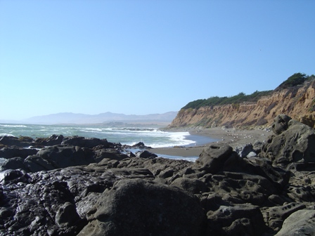 rocky beach along pacific coast highway