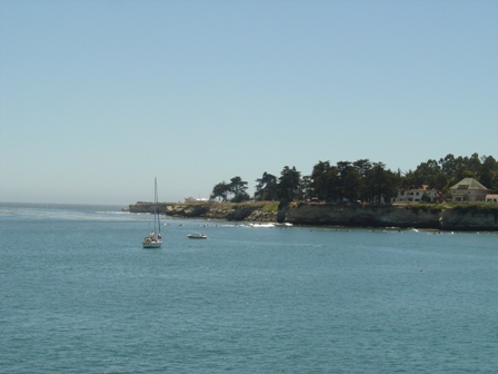 lighthouse area, from the pier at santa cruz