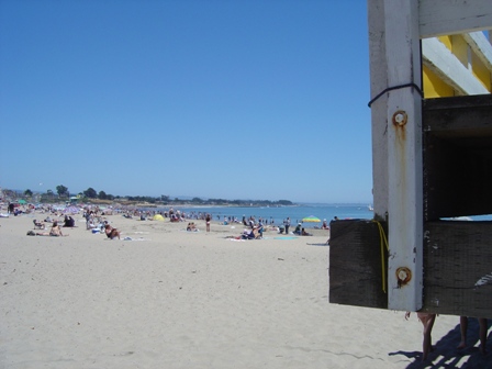 santa cruz beach, near the boardwalk