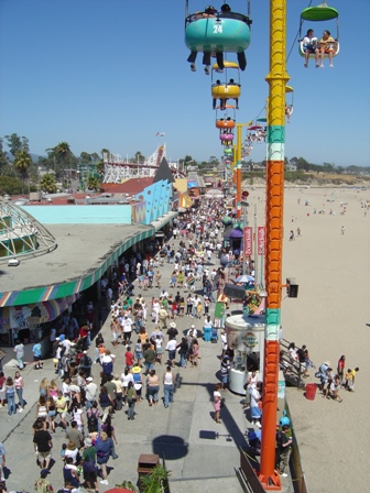 skyride above the boardwalk, santa cruz