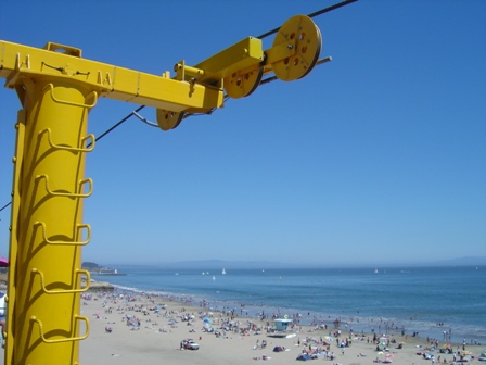 beach and skyride, santa cruz california