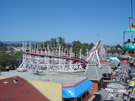 giant dipper, boardwalk, santa cruz california