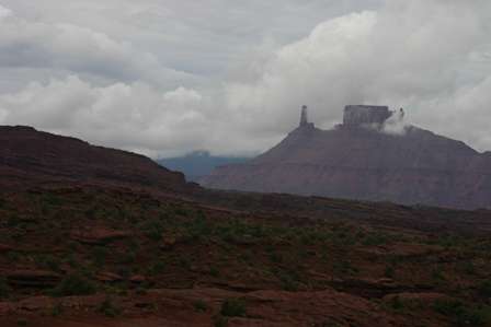 mountains near Fisher Towers