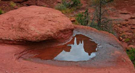 Reflection, Fisher Towers, Upper Colorado River Scenic Byway