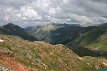 mountains at hurricane pass, 4wd road near Silverton, colorado