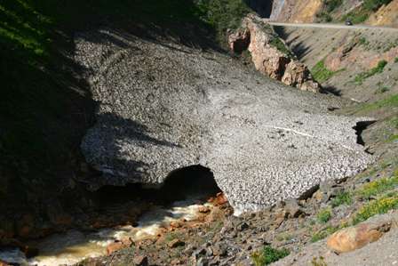 melting snow, million dollar highway