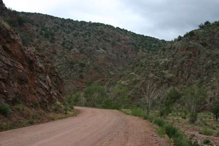 phantom canyon road, canon city to cripple creek colorado