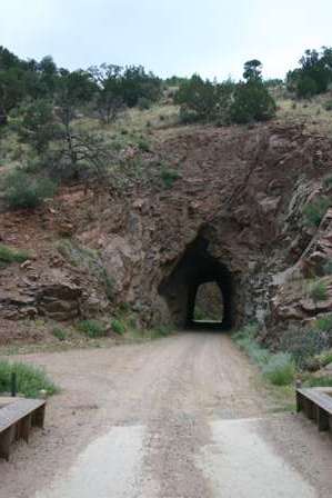 tunnel, phantom canyon road, canon city to cripple creek colorado