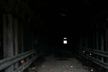 inside the tunnel