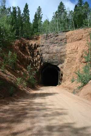 tunnel, gold camp road victor cripple creek colorado