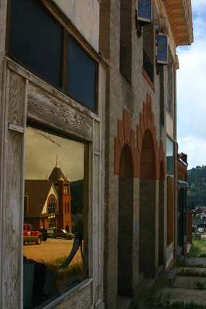 Masonic Temple & Baptist Church, Victor, Colorado streets 