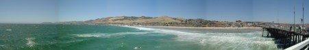 panorama from end of pismo beach pier